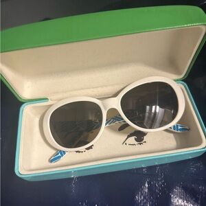 Kate Spade White and Blue Sunglasses